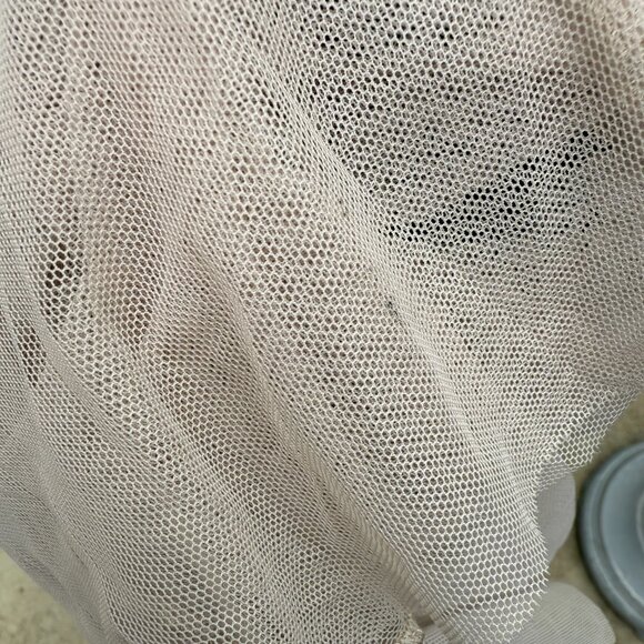 Black Embroidered off-White Tulle Maxi Dress Biya By Johnny Was NWT - Picture 9 of 9